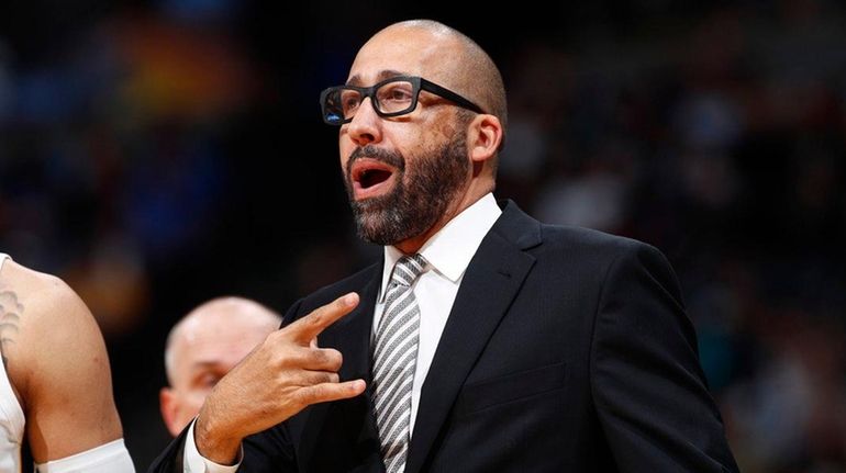 Then-Memphis Grizzlies head coach David Fizdale in the second half...