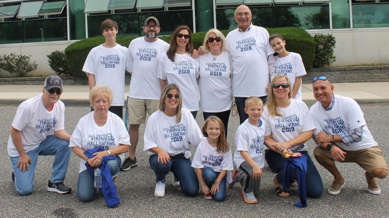 Tommy Murray's family and friends sported T-shirts with Murray's baseball...