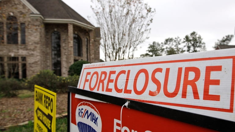 A foreclosure sign on Long Island. (July 2011)