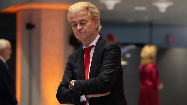 Geert Wilders, leader of the far-right party PVV, or Party...