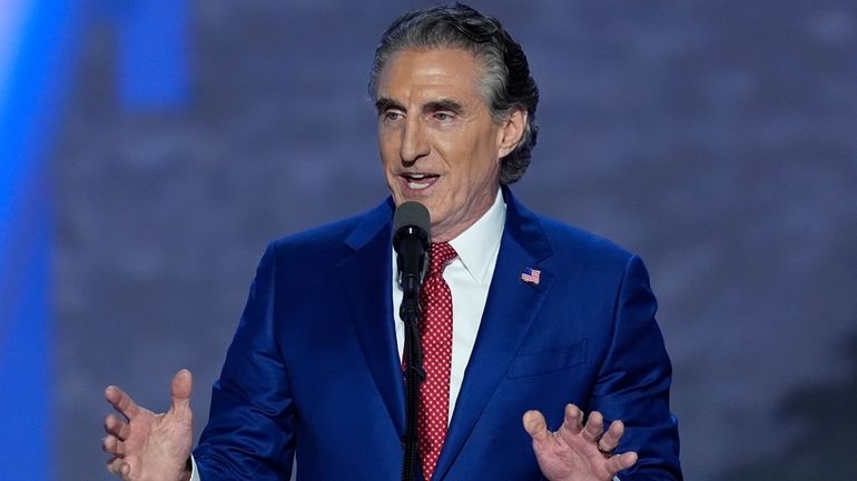 Gov. Doug Burgum, R-ND., speaks during the Republican National Convention...