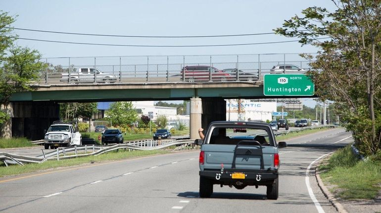 Work has begun to repair the Route 110 bridge over...