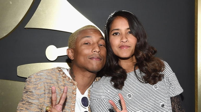 PHARRELL WILLIAMS SHOWS OFF TRIPLETS AND BEAUTIFUL FAMILY AT HIS