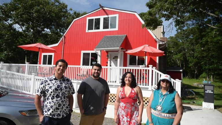 From left, Jeremy Dennis, Hunter Begun, Brianna Hernández and Denise...