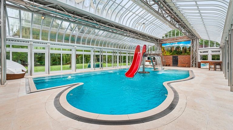 The indoor pool.