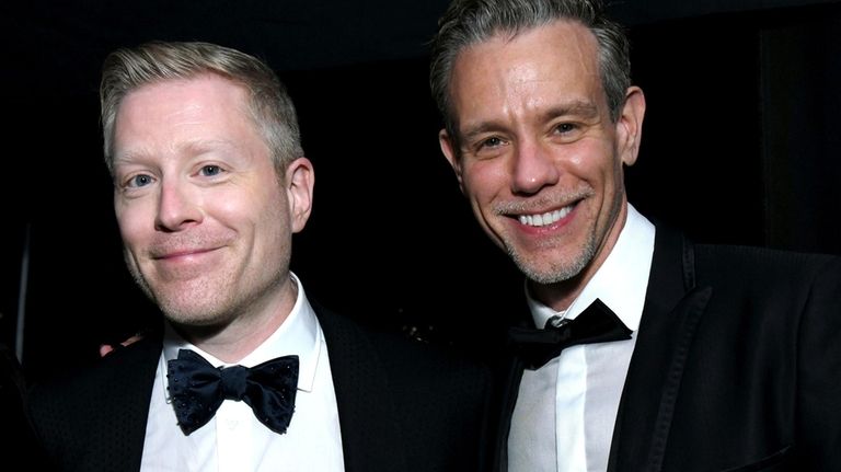 Anthony Rapp and Adam Pascal attend the 74th Annual Tony...