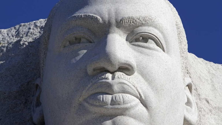 The statue of the Rev. Martin Luther King, Jr. is...