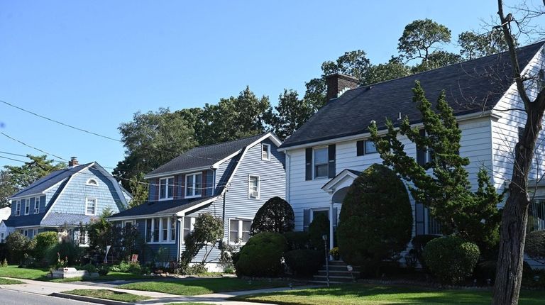 Homes along Fletcher Avenue in Valley Stream.