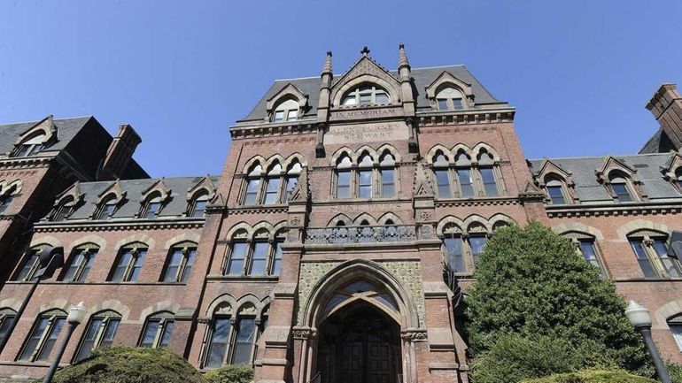 The front of St. Paul's School in Garden City. The...