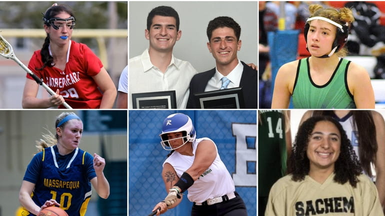 The finalists for Newsday's 2024 Marcus A. Henry Award. Clockwise,...