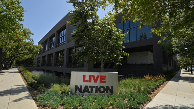 The headquarters of Live Nation is shown June 29, 2020,...
