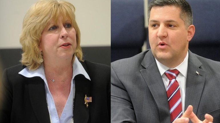 Kathy Walsh and Dan Losquardo, candidates for the the Town...