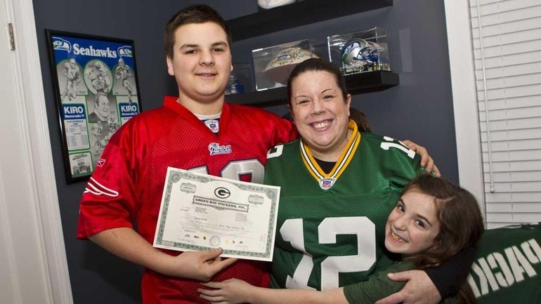 Kristin Karnay with godchildren Jack Ryan Bradley, 15 and Anna...