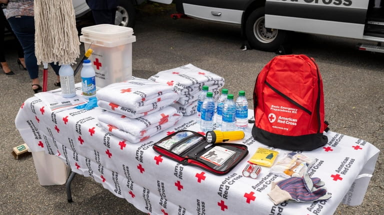 Some readiness items on display at the American Red Cross...