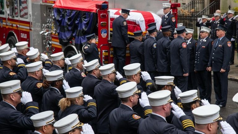 Funeral services take place Friday for John Delendick, the long-serving FDNY chaplain, at Co-Cathedral...