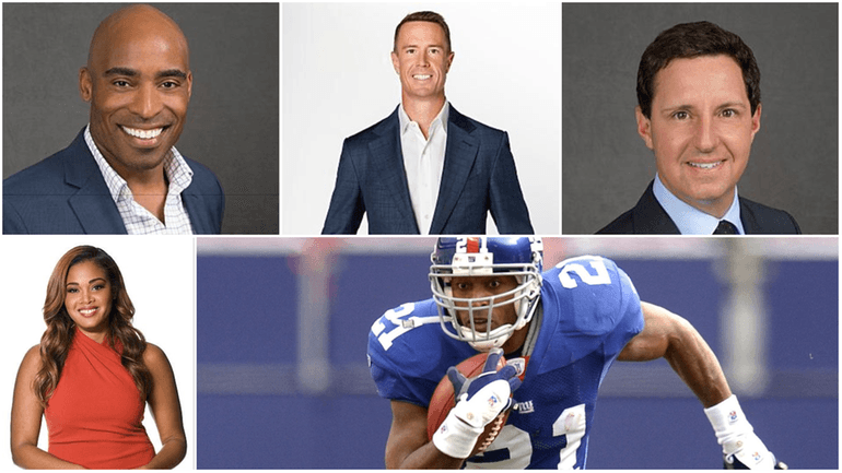 Clockwise from top left: Tiki Barber, Matt Ryan, Andrew Catalon,...