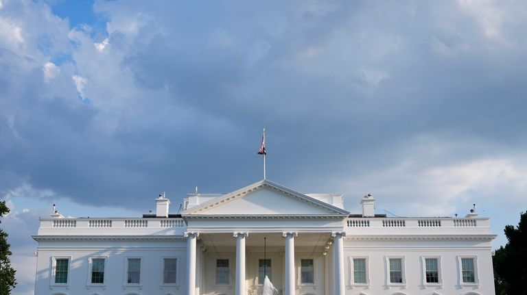 A view of the White House is seen in Washington,...