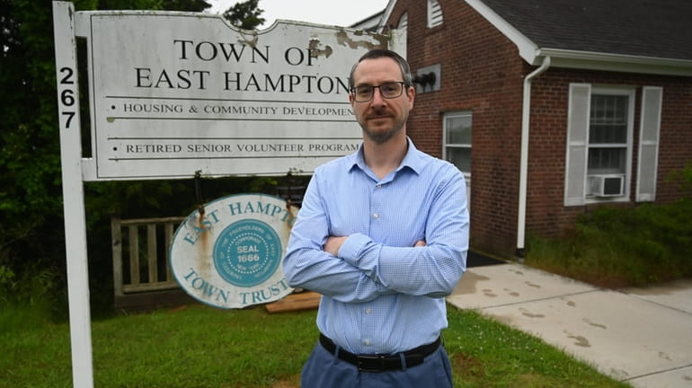 Town of East Hampton Housing Director Eric Schantz told local...