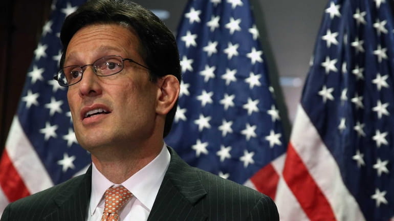 House Majority Leader Eric Cantor (R-Va.) during a news conference...