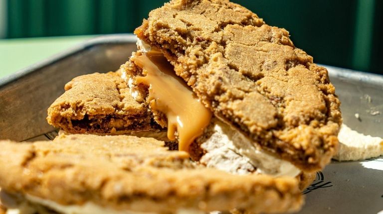 Salted caramel toffee cookie pies at Broadway Market in Rocky...