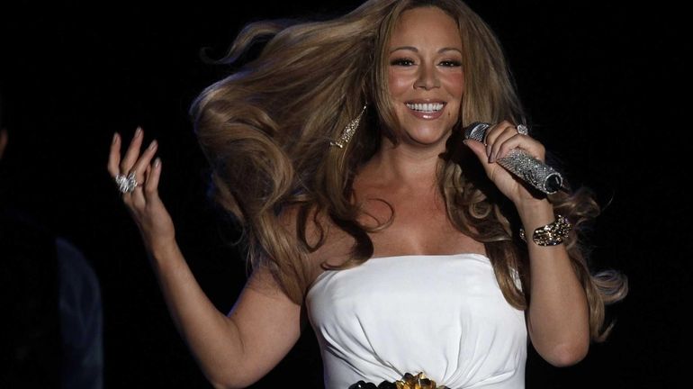 Mariah Carey performs during a concert in Monaco. (June 2,...