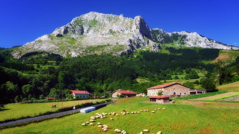 Village of Arrazola in the Basque Country located in Spain.