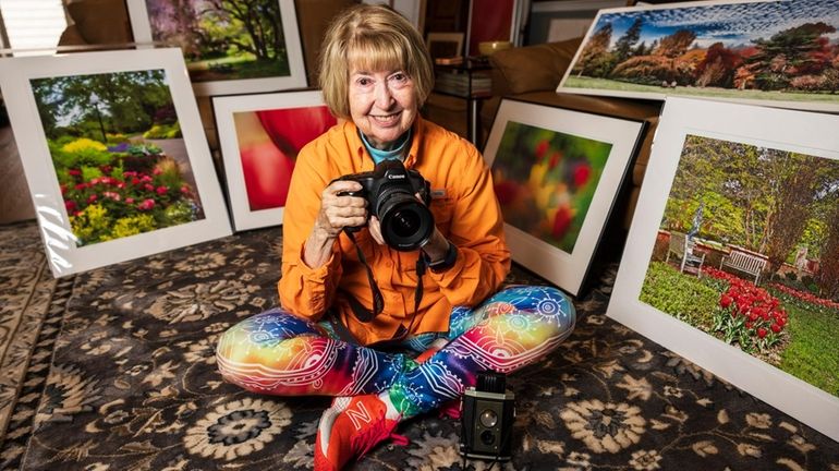 Nature photographer Holly Gordon at her home in Bay Shore.