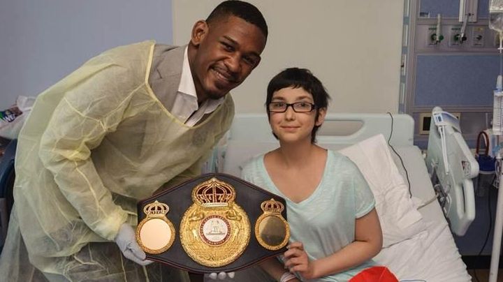 Danny Jacobs, a world champion boxer from Brooklyn and cancer...