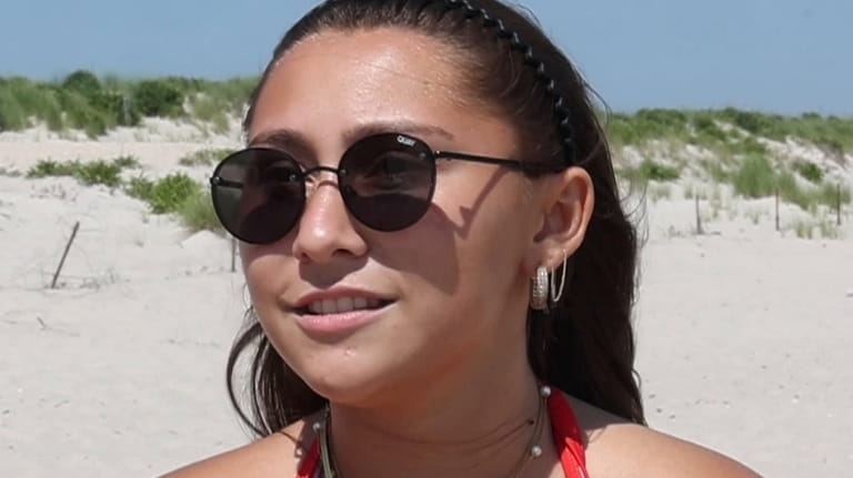 Brianna Tambasco, of Lindenhurst, frequents Gilgo Beach during summer.