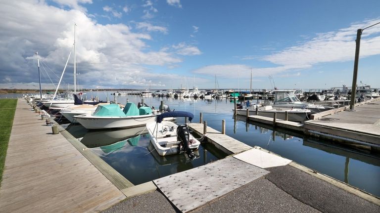 The Bellport Marina, located at the south end of Bellport...