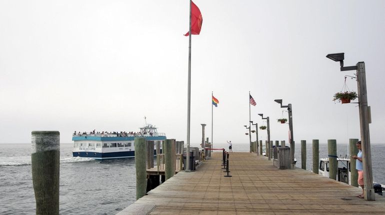 Town officials hope the revamp of the Cherry Grove dock, seen...