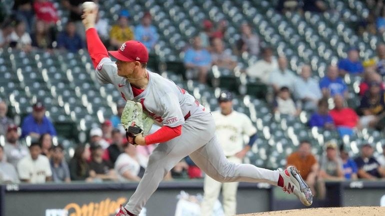 St. Louis Cardinals pitcher Sonny Gray throws during the second...