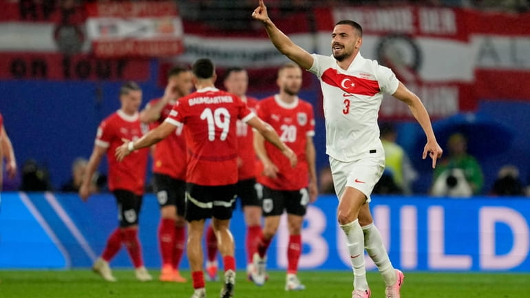 Demiral's double helps Turkey beat Austria 2-1, sets up a Euro 2024 quarterfinal against Netherlands - Newsday