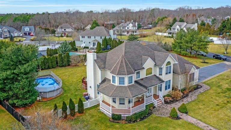 This five-bedroom 3,800-square-foot house in Wading River is listed for...