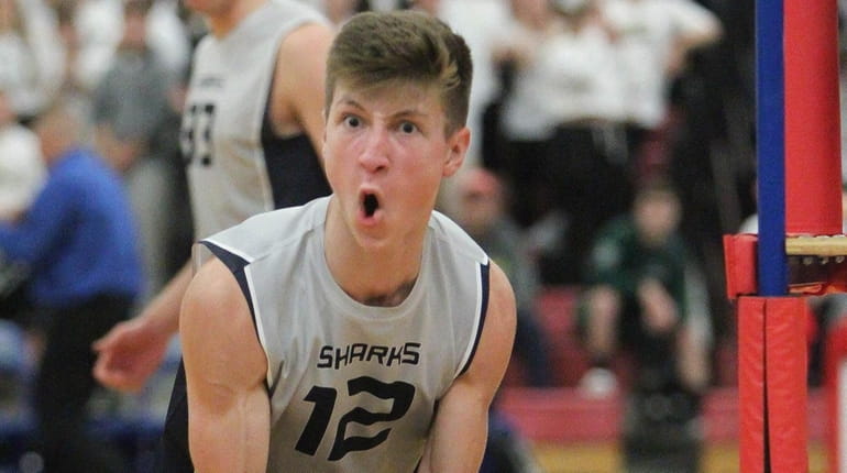 Eastport /South Manor's Colin Nikc reacts during the Suffolk Class...