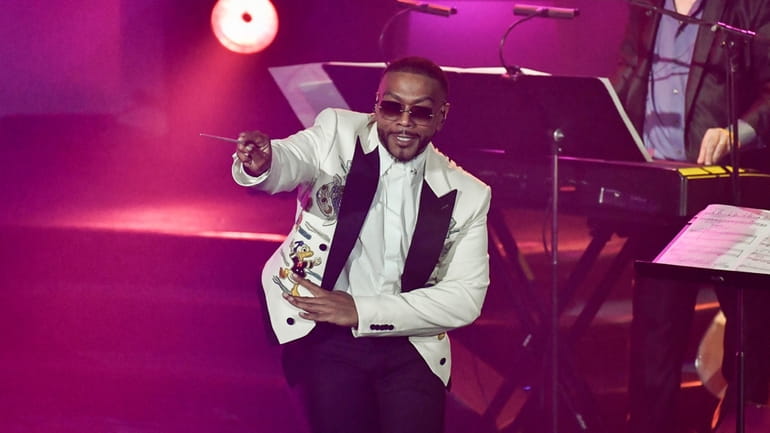 Inductee Timbaland performs at the Songwriters Hall of Fame Induction...