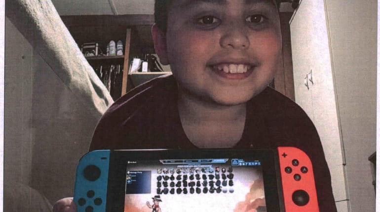 Kidsday reporter David Salam with his Nintendo Switch.