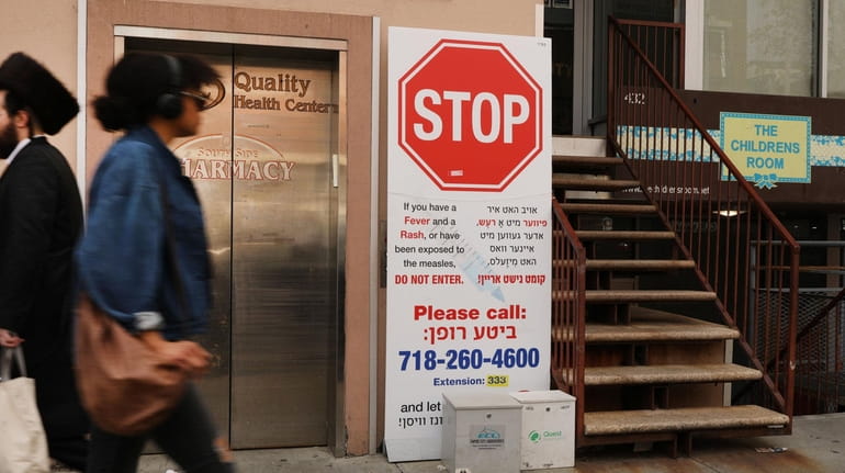 Measles educational outreach has been dispensed in the Orthodox Jewish community...