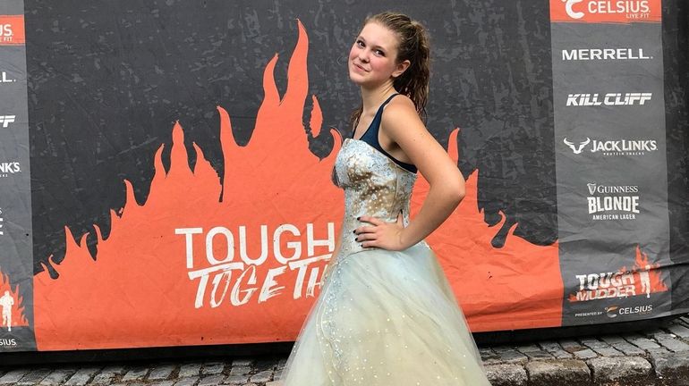 Cheyenne Syrek, 16, of Bay Shore, completed the Tough Mudder...