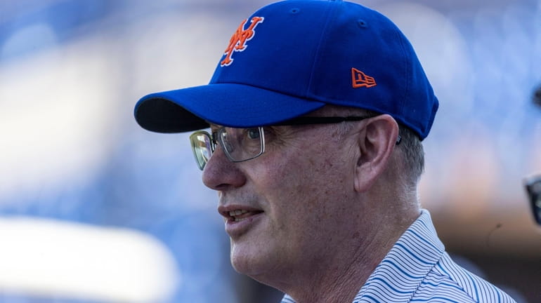 Mets owner Steve Cohen during a spring training workout on Monday...