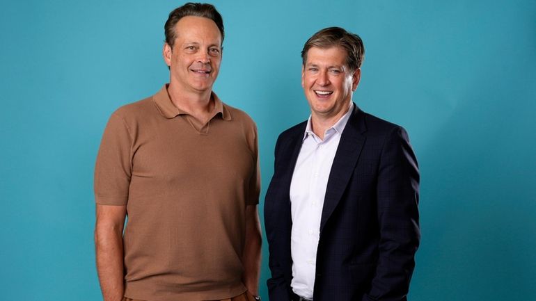 Actor-executive producer Vince Vaughn, left, and creator-executive producer Bill Lawrence,...