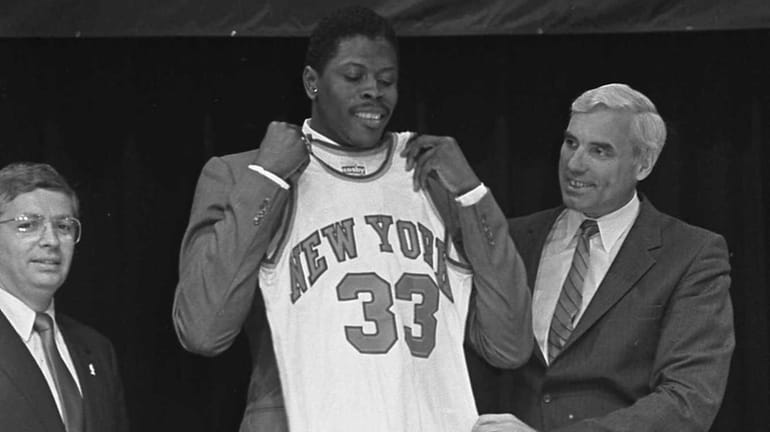 Patrick Ewing the number one pick of the 1985 NBA...