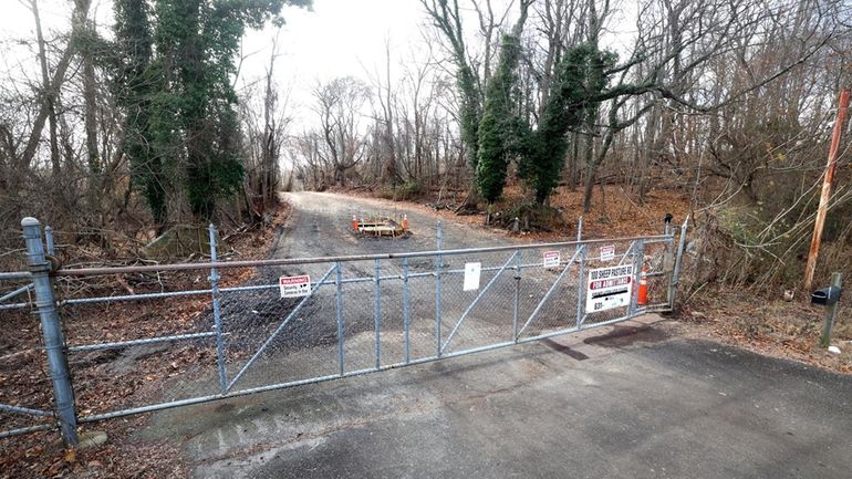 The entrance to the former Lawrence Aviation Industries site off...