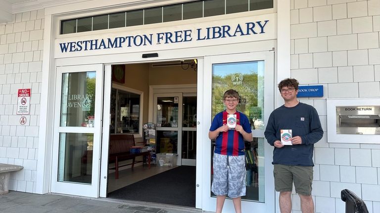 Michael Litjens, 12, and his brother, Joe, 19, visited various county...