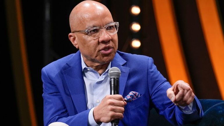 Darren Walker, president of the Ford Foundation, participates in the...