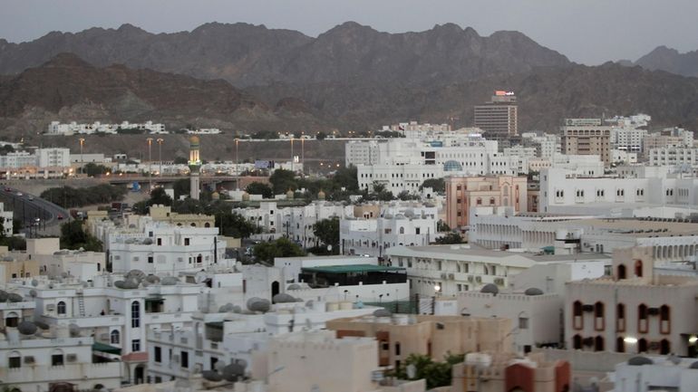 A general view of the city, in Muscat, Oman, on...