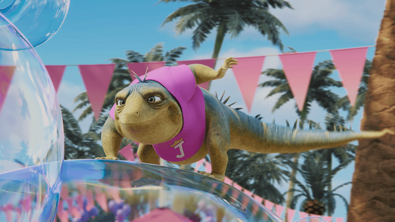 Adam Sandler voices the lizard title character in Netflix's "Leo."