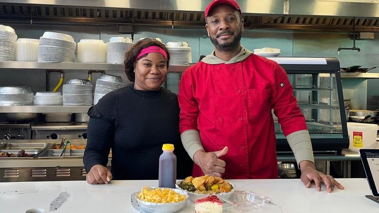 Collette Daley runs Coco's Cuisine in Hempstead with partner Mark...