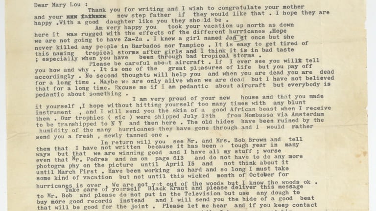 In one of the letters, Ernest Hemingway ruminated over mortality, his...
