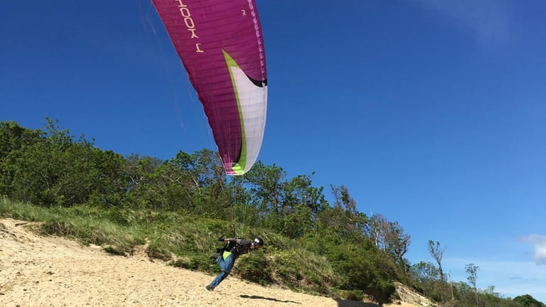 Rich Selgrad takes off from Rocky Point.